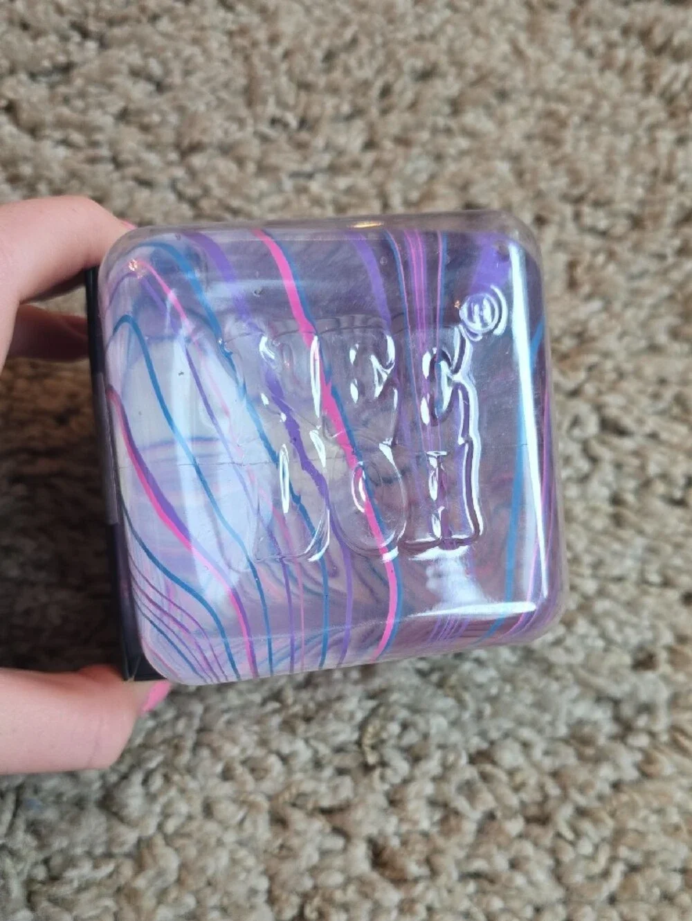 Nee-doh Nice Berg Swirl Purple Pink Stress Squishy